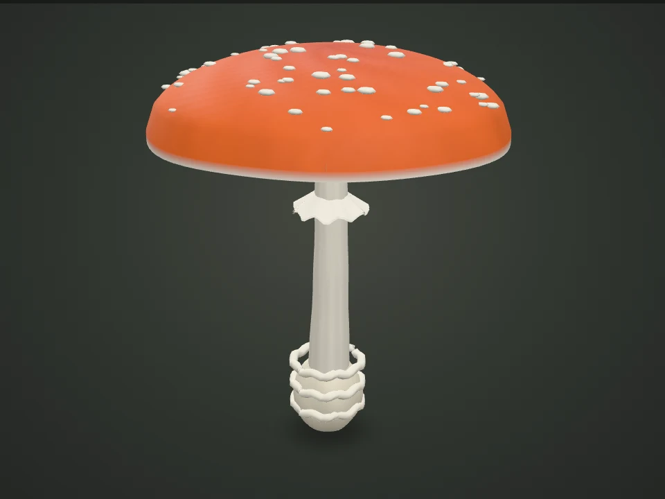 Fly agaric — Illustrative 3D model preview