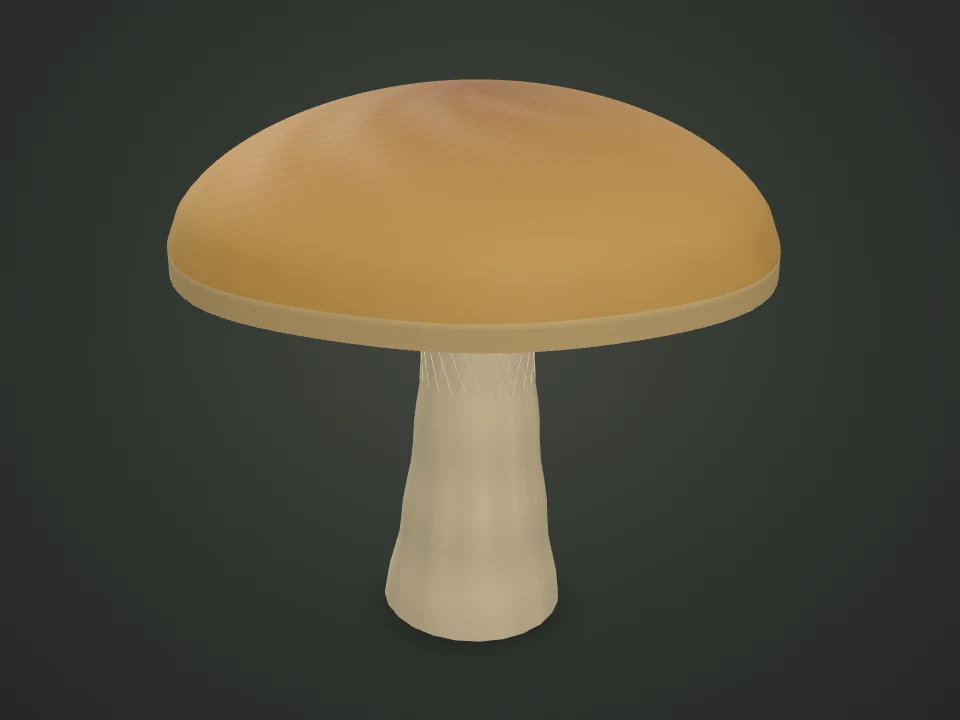 Porcini — Illustrative 3D model preview