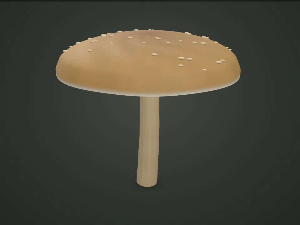 Shiitake — Illustrative 3D model preview