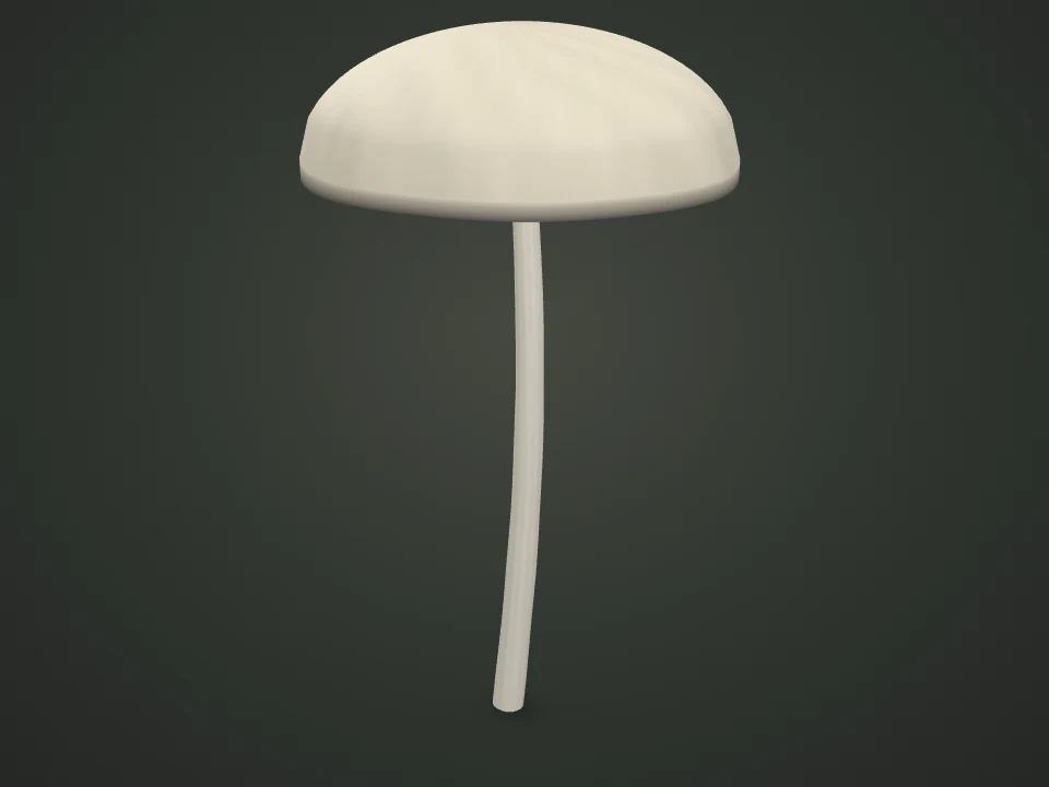 Blue-staining panaeolus — Illustrative 3D model preview