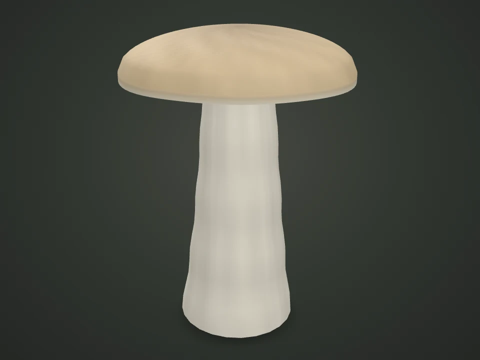 King oyster — Illustrative 3D model preview