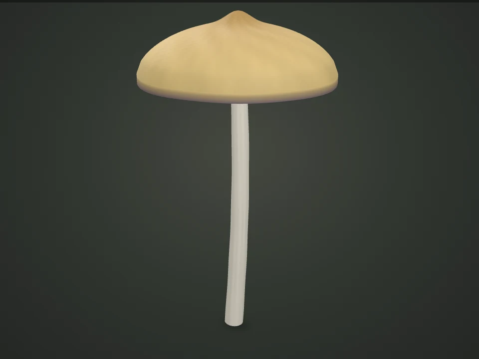 Tampa psilocybe — Illustrative 3D model preview