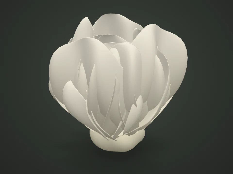 Snow fungus — Illustrative 3D model preview